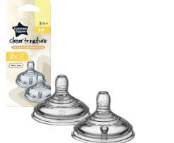 Ken Black Tommee Tippee Closer to Nature Baby Bottle Teats Medium Flow 2 Pack| Highchairs|Feeding & Soothers