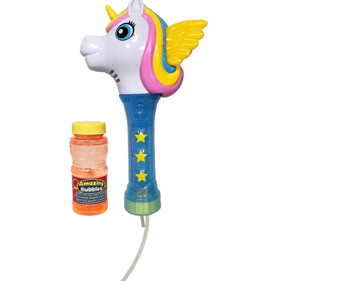 Ken Black Unicorn Light Up Bubble Wand| Garden Games