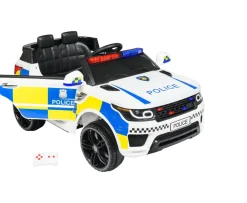 Ken Black 12V Police Car With RC| Electric Ride Ons
