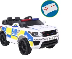 Ken Black 12V Police Car With RC| Electric Ride Ons