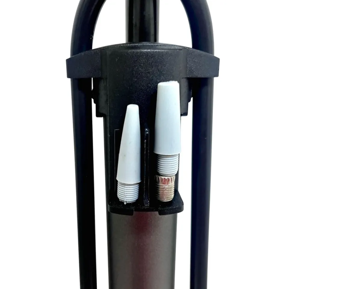 Ken Black Verve Steel Floor Pump with Gauge| Bikes & Bike Accessories