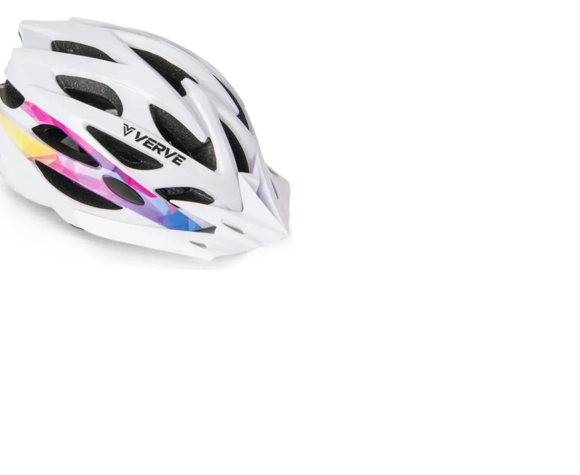 Ken Black Verve White Helmet (Size 56-58cm)| Bikes & Bike Accessories