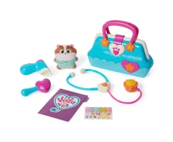 Ken Black Vida the Vet, Vet’s Bag with 5 Veterinary Doctor Kit Accessories, 1 Popcorn Plush Toy & Stickers| Preschool & Electronic Learning