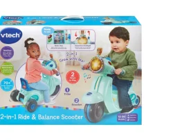 Ken Black VTech 2-in-1 Ride & Balance Scooter| Vtech|Pedal & Foot To Floor Ride Ons