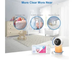 Ken Black VTech RM5766HD 5" Smart Pan & Tilt Monitor| Baby Monitors