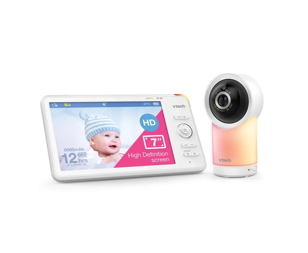 Ken Black VTech RM7766HD 7" Smart Pan & Tilt Monitor| Baby Monitors