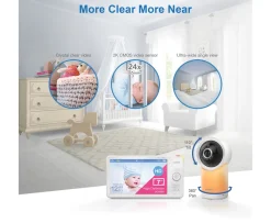 Ken Black VTech RM7766HD 7" Smart Pan & Tilt Monitor| Baby Monitors