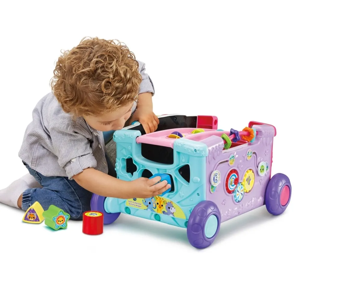 Ken Black VTech Sort & Discover Activity Wagon Pink| Vtech|Preschool & Electronic Learning