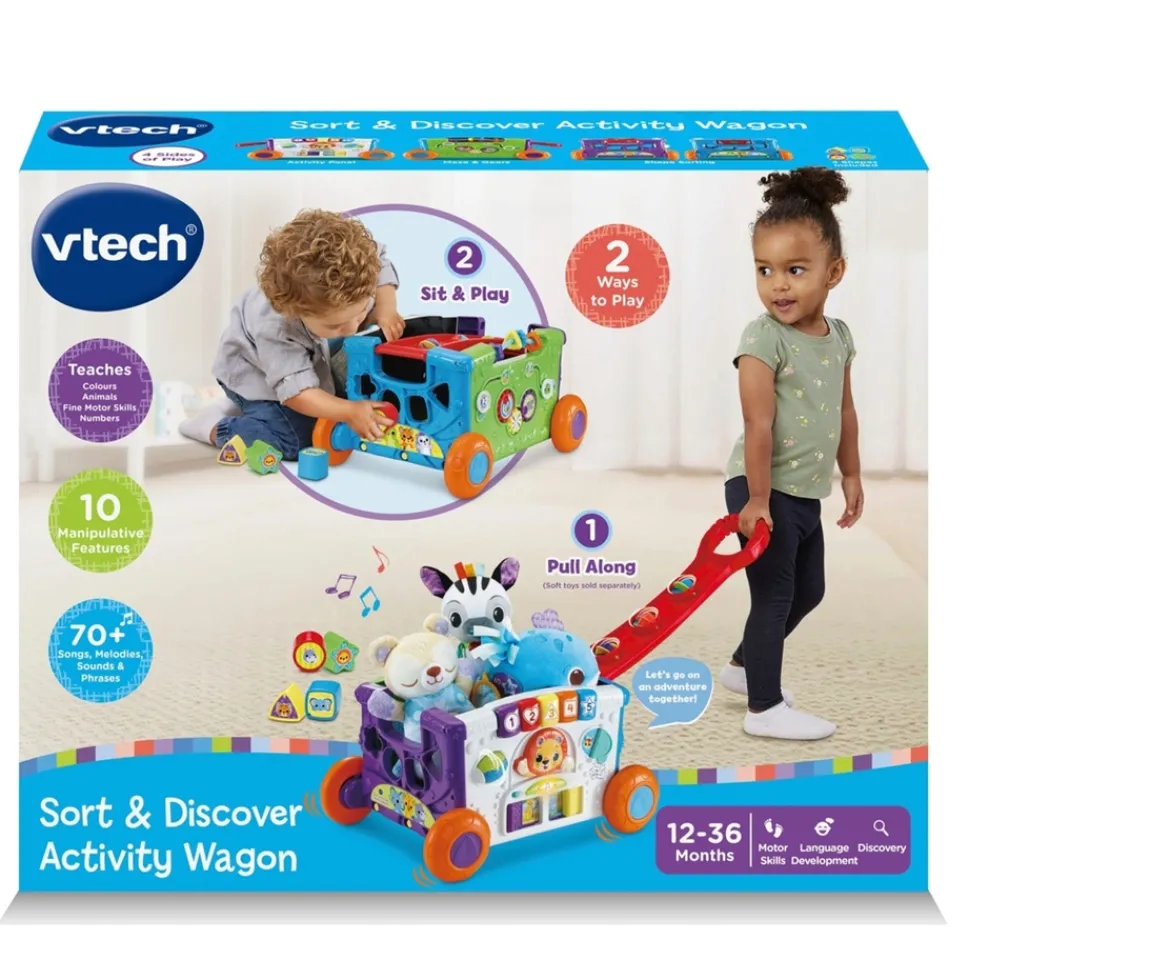 Ken Black VTech Sort & Discover Activity Wagon| Vtech|Preschool & Electronic Learning