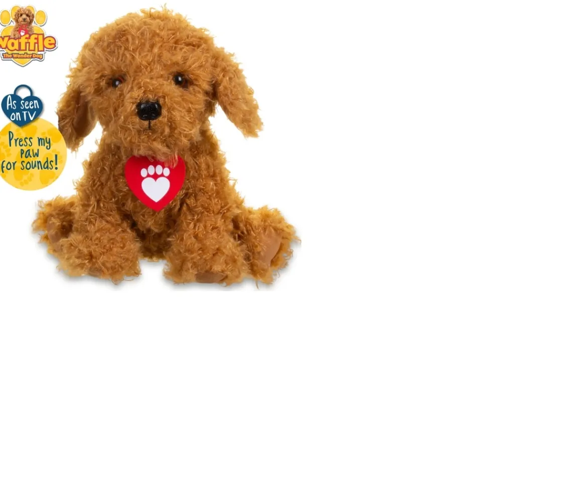 Ken Black Waffle the Wonder Dog Soft Toy with Sounds| Soft Toys|Preschool & Electronic Learning