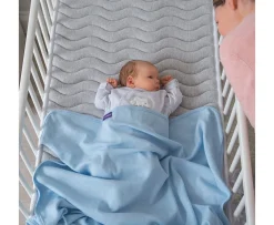 Ken Black Waffle Weave Cotton Baby Blanket Cot & Cot Bed 120x140cm| Nursery Furniture & Bedding