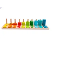 Ken Black Wooden Counting Stacking Set| Preschool & Electronic Learning