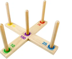 Ken Black Wooden Garden Ring Toss Game| Garden Games