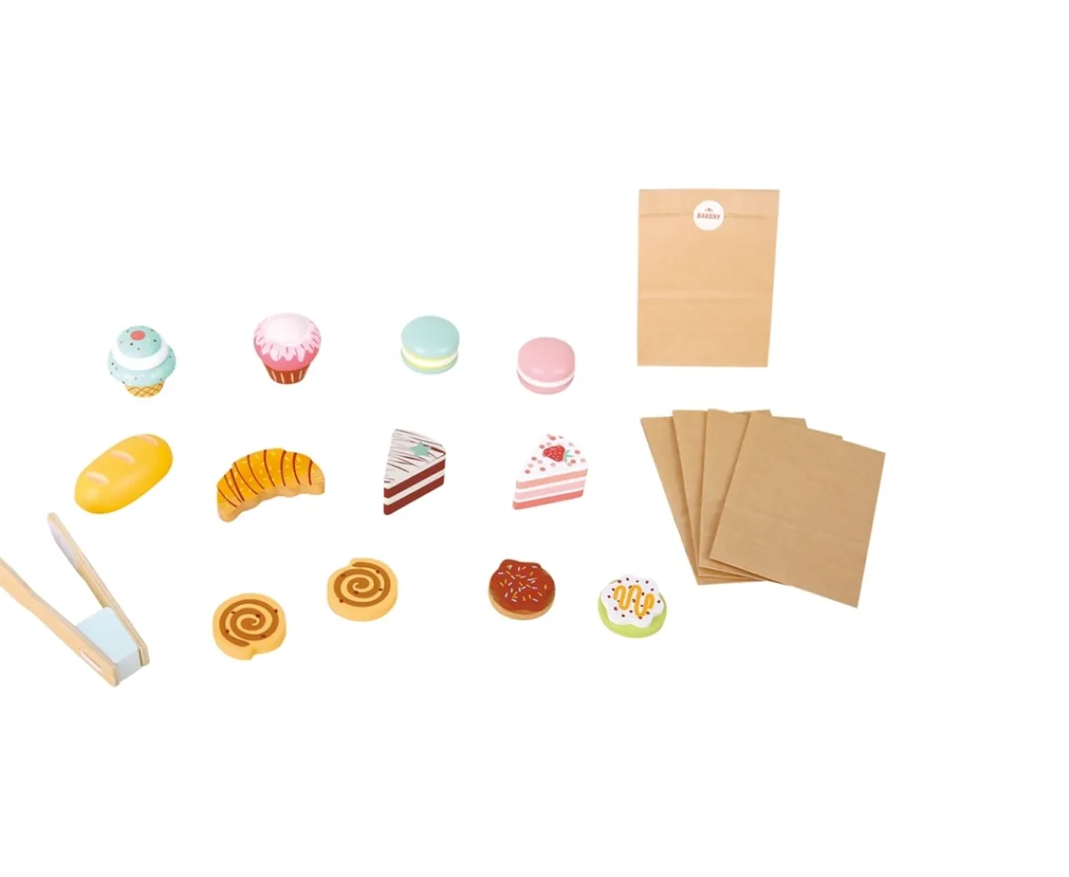 Ken Black Wooden Table Top Bakery Shop with Accessories| Imaginative Play|Wooden Toys