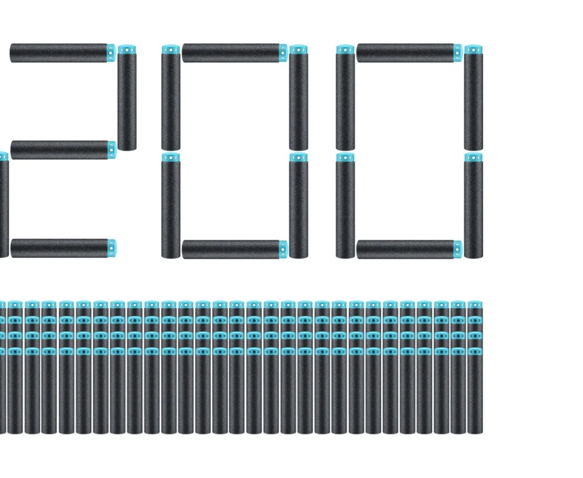 Ken Black XSHOT Excel Darts Refill Pack (200 Darts) by ZURU| Action Figures & Playsets