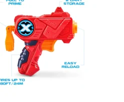 Ken Black X-Shot Excel Micro Blaster (8 Darts) by ZURU| Action Figures & Playsets