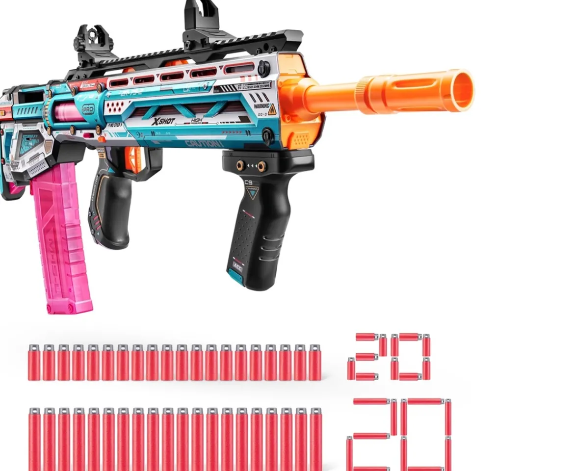 Ken Black XSHOT SKINS Pro Performance Long Shot Blaster 40 Darts by ZURU| Action Figures & Playsets