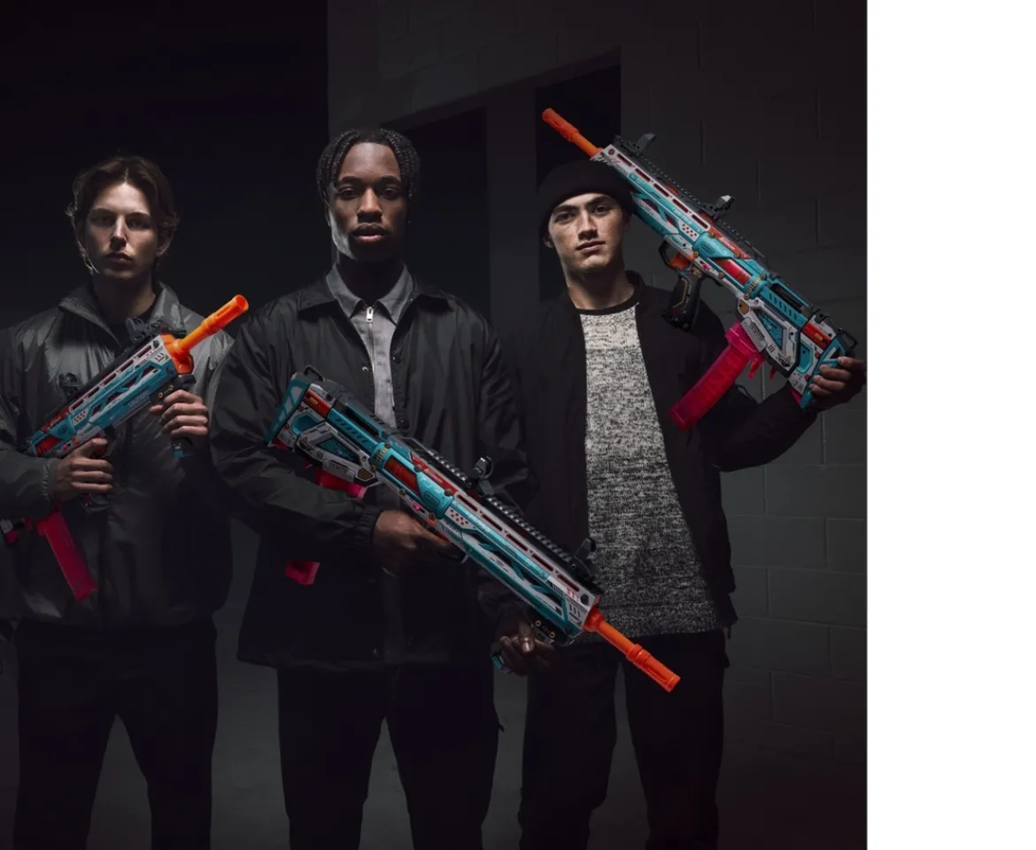 Ken Black XSHOT SKINS Pro Performance Long Shot Blaster 40 Darts by ZURU| Action Figures & Playsets