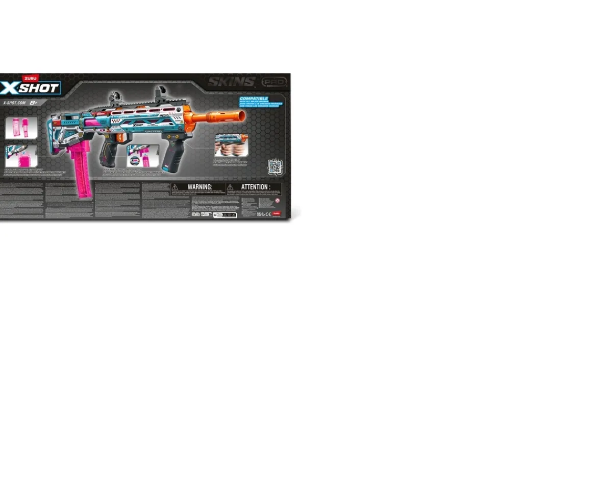 Ken Black XSHOT SKINS Pro Performance Long Shot Blaster 40 Darts by ZURU| Action Figures & Playsets